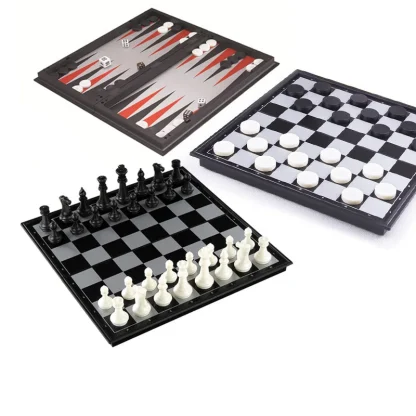 Magnetic Black Backgammon Board - Image 2