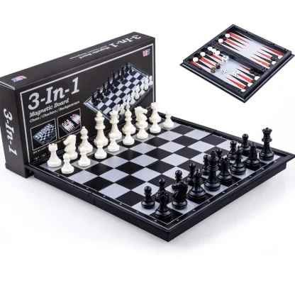 Magnetic Black Backgammon Board - Image 5