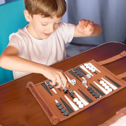 Roll Up Portable Backgammon Board - Image 3