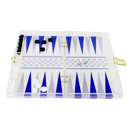 Transparent White Backgammon Board - Image 2