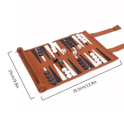 Roll Up Portable Backgammon Board - Image 7