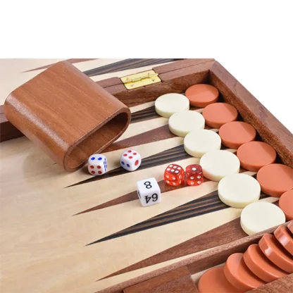 Wooden Magnetic Backgammon Board - Image 5