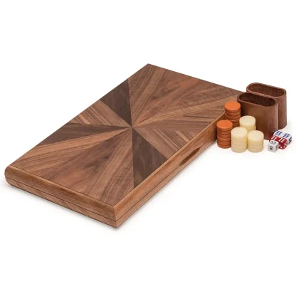 Retro Wooden Backgammon Board - Image 4