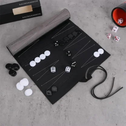 Roll Up Travel Backgammon Board - Image 2