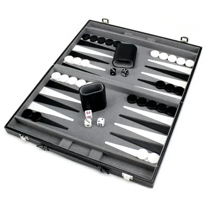Black Briefcase Backgammon Board - Image 3